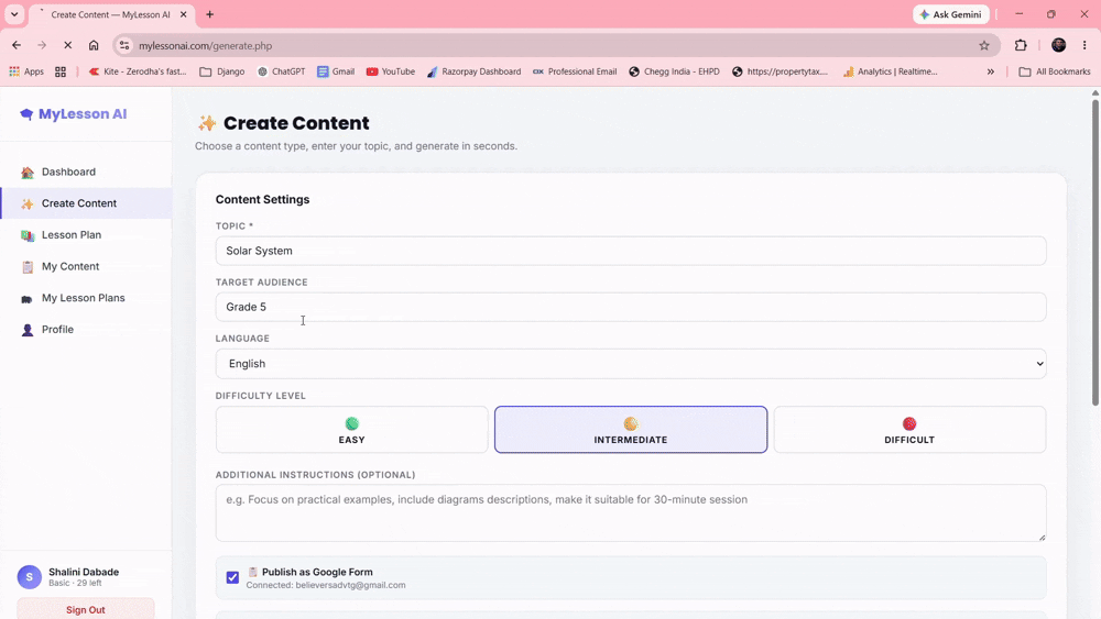 automated generates